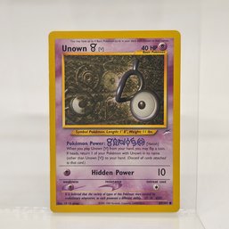 Unown V Neo Destiny Vintage Pokemon Card