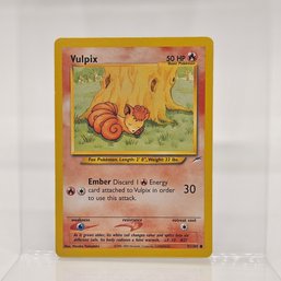 Vulpix Neo Destiny Vintage Pokemon Card