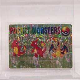 #1193 Charizard Evo Line Pocket Monsters Holo Prism Vintage Japanese Pokemon Vending Machine