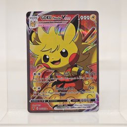 Goku Pikachu Holo Custom Pokemon Card