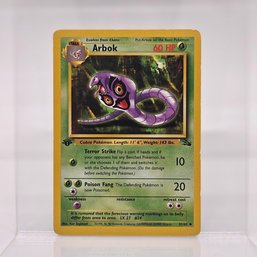 1st Edition Arbok Vintage Pokemon Card Fossil Set