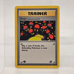 1st Edition Sleep Vintage Pokemon Card Rocket Set