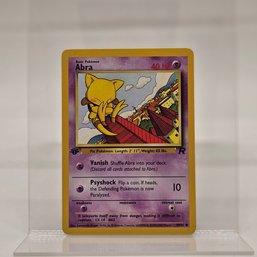 1st Edition Abra Vintage Pokemon Card Rocket Set