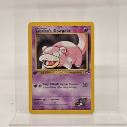 1st Edition Sabrina's Slowpoke Vintage Pokemon Card Gym Set