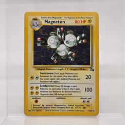 Magneton Holo Rare Vintage Pokemon Card Fossil Set