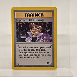 Imposter Professor Oak Vintage Pokemon Card Rocket Set