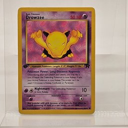 1st Edition Drowzee Vintage Pokemon Card Rocket Set