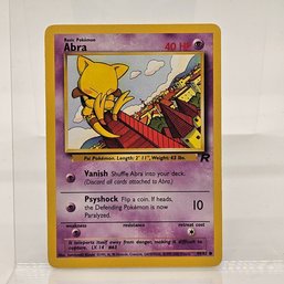 Abra Vintage Pokemon Card Rocket Set