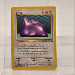 Ditto Non Holo Rare Vintage Pokemon Card Fossil Set