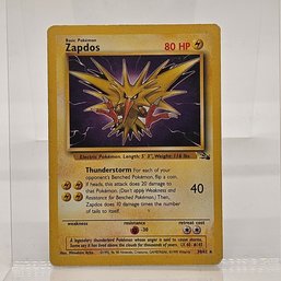 Zapdos Non Holo Rare Vintage Pokemon Card Fossil Set