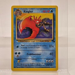 Kingler Vintage Pokemon Card Fossil Set
