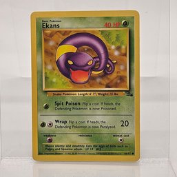 Ekans Vintage Pokemon Card Fossil Set