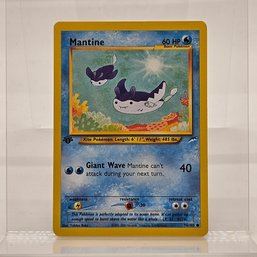 1st Edition Mantine Vintage Pokemon Card Neo Series