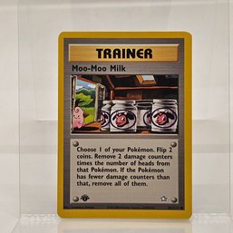 1st Edition Moo Moo Milk Vintage Pokemon Card Neo Series
