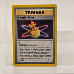 1st Edition Miracle Berry Vintage Pokemon Card Neo Series