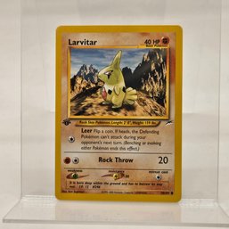 1st Edition Larvitar Vintage Pokemon Card Neo Series