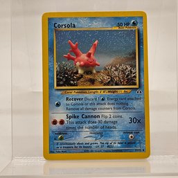 Corsola Vintage Pokemon Card Neo Series
