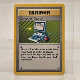 Computer Search Rare Vintage Pokemon Card Base Set
