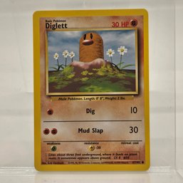 Diglett Vintage Pokemon Card Base Set