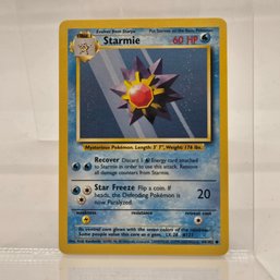 Starmie Vintage Pokemon Card Base Set