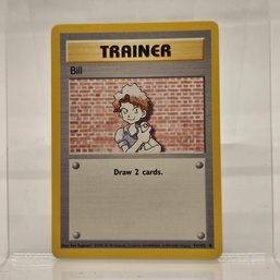 Bill Vintage Pokemon Card Base Set