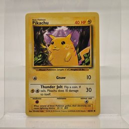 Pikachu Vintage Pokemon Card Base Set
