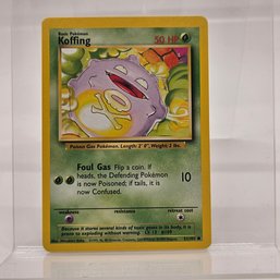 Koffing Vintage Pokemon Card Base Set