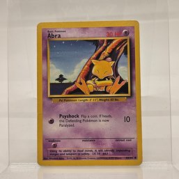 Abra Vintage Pokemon Card Base Set