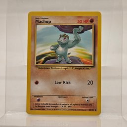 Machop Vintage Pokemon Card Base Set