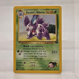 Giovanni's Nidorino Vintage Pokemon Card Gym Set