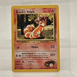 Brock's Vulpix Vintage Pokemon Card Gym Set