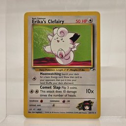 Erika's Clefairy Vintage Pokemon Card Gym Set
