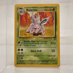 Nidorino Vintage Pokemon Card Base Set 2