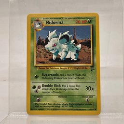 Nidorina Vintage Pokemon Card Base Set 2
