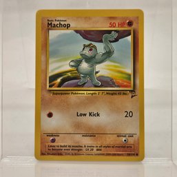 Machop Vintage Pokemon Card Base Set 2