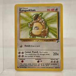 Kangaskhan Rare Vintage Pokemon Card Base Set 2