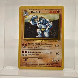 Machoke Vintage Pokemon Card Base Set 2
