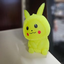 Yellow  Pikachu Light Up Squishy Puffer Ball