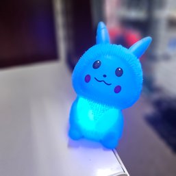 Blue Pikachu Light Up Squishy Puffer Ball
