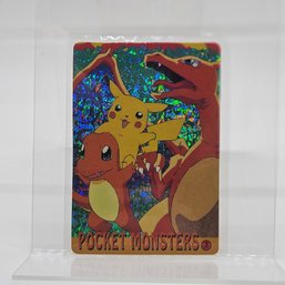 #3 Charizard Charmander Holo Prism Vintage Japanese Pokemon Vending Machine Pocket Monsters
