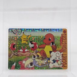 Pokemon Picnic Holo Prism Vintage Japanese Pokemon Vending Machine Pocket Monsters