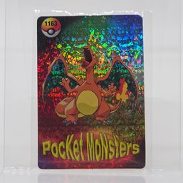 #1163 Charizard Holo Prism Vintage Japanese Pokemon Vending Machine Pocket Monsters
