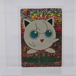 #1175 Jigglypuff Holo Prism Vintage Japanese Pokemon Vending Machine Pocket Monsters