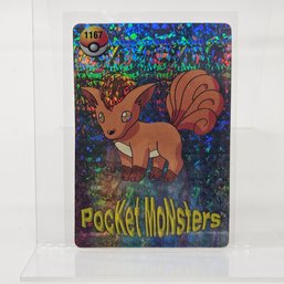 #1167 Vulpix Holo Prism Vintage Japanese Pokemon Vending Machine Pocket Monsters