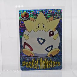 #1168 Togepi Holo Prism Vintage Japanese Pokemon Vending Machine Pocket Monsters