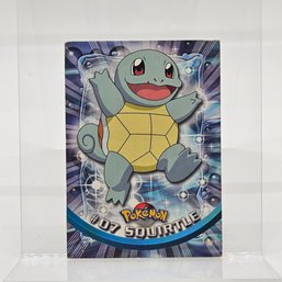 Squirtle Vintage Topps Pokemon Card Blue Label