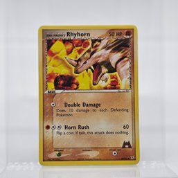 Team Magma's Rhyhorn Pokemon Card