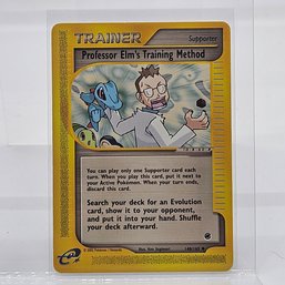 Professor Elm's Training Method E Series Trainer Pokemon Card