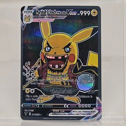 Marshall D Teach Pikachu Cosplay Custom Pokemon Card