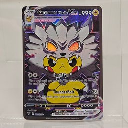 Garrurumon Pikachu Cosplay Custom Pokemon Card